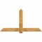 Ekena Millwork Eugene Rough Sawn Timber Gable Bracket, Western Red Cedar, 72"W x 39"H x 2"D x 6"F, 13/12 Pitch GBW072X39X0206EUG00RWR - alternate 1